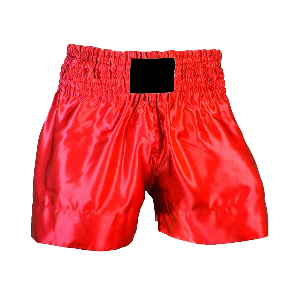  Оптовая продажа дешевые шорты Muay Thai однотонные для фитнеса бега бокса MMA борьбы