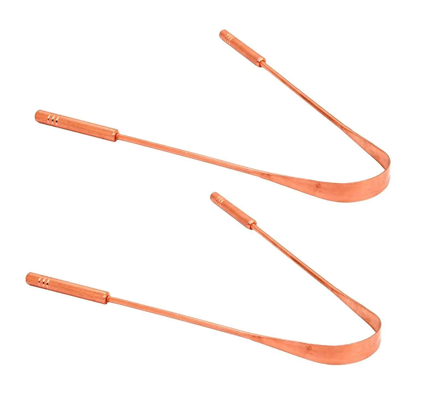 
AYURVEDIC Tongue Scraper Made up of 100% Pure Copper with solid handles <strong><span style=