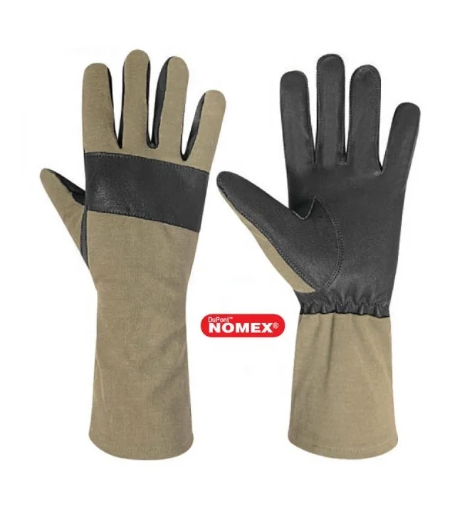 Устойчивые к огненным порезам кожаные перчатки с длинным рукавом