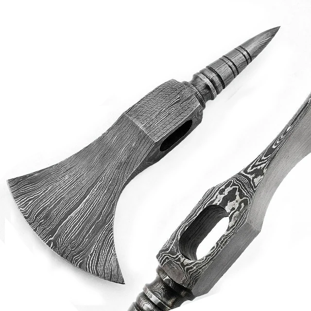 
Damascus Steel Camping Hatchet Axe Hand Forged Viking Axe Head For Handle Edge Set Auto OEM 