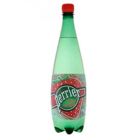 Perrier sparkling water with strawberry flavor 1L