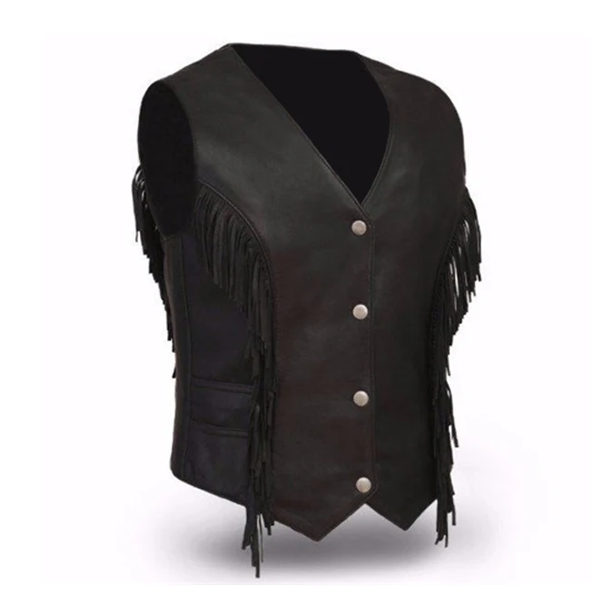 
Motorcycle Wear Long Lasting Leather Vest For Bikers 