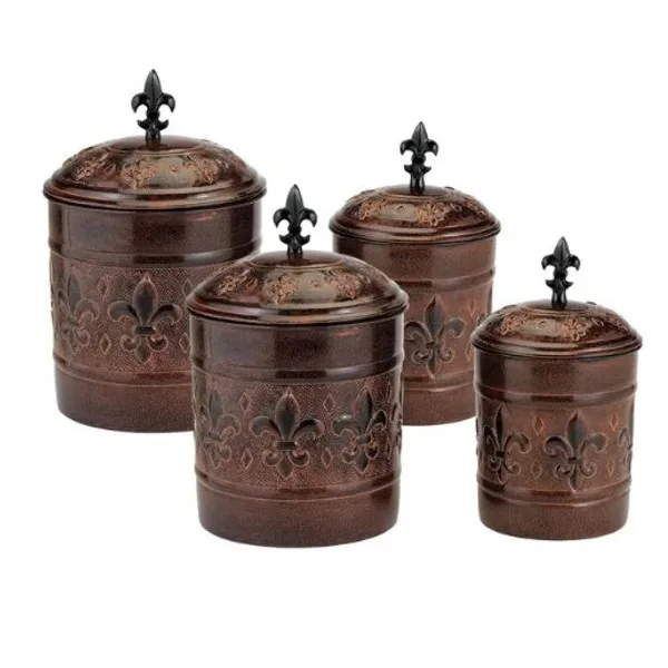 Simple Metal Design Storage Jar Plated Finishing Cookies Pots And Container For Home Decor Restaurant And Hotel Design