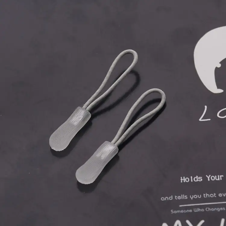 Custom big Embossed 3D Logo Garment PVC kids Zipper pullers lock