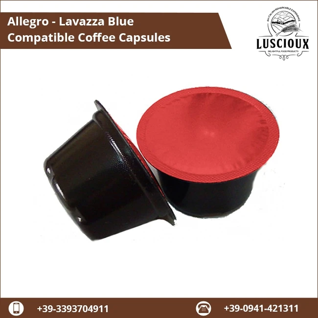 
Top Grade Quality Bulk Allegro Lavazza Blue Ground Coffee Capsules 