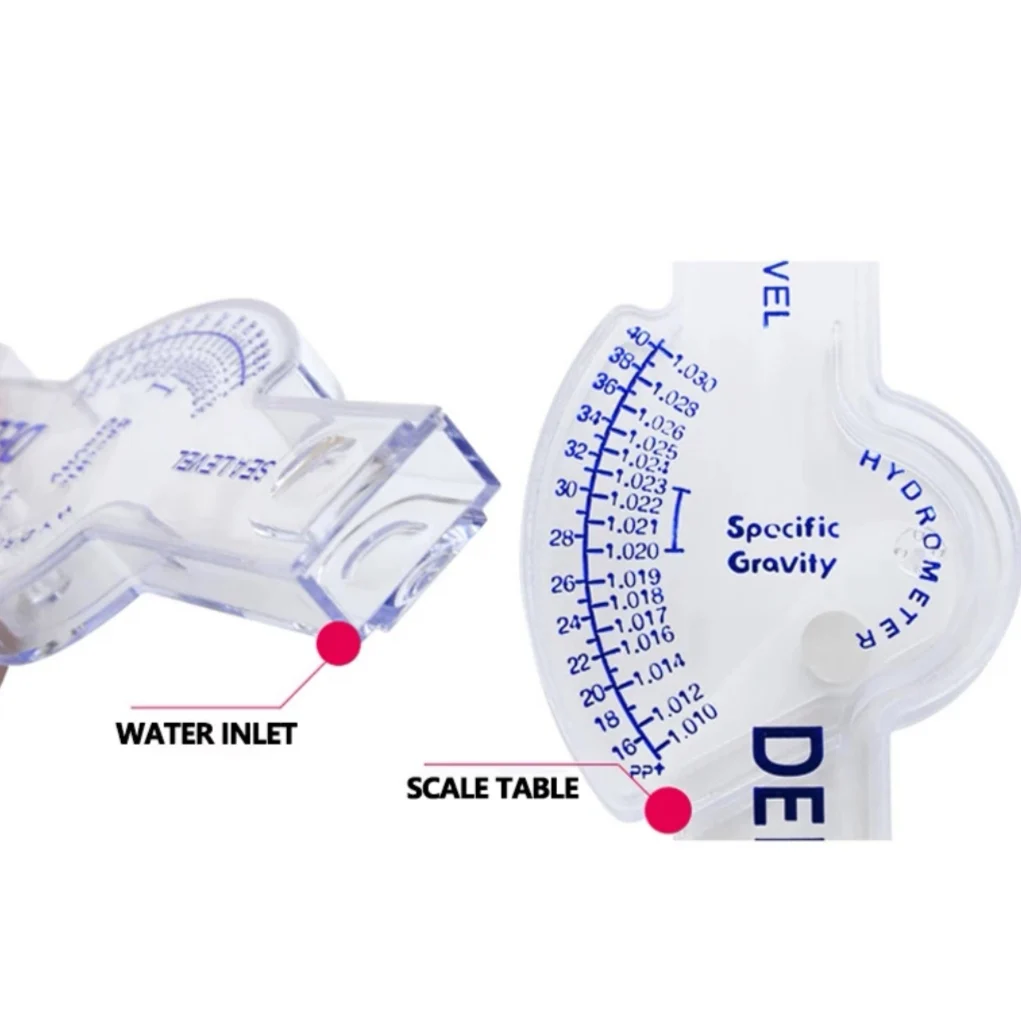 
Accurate Hydrometer Salinity Meter For Aquarium Fish Tank Marine Sea Saltwater 