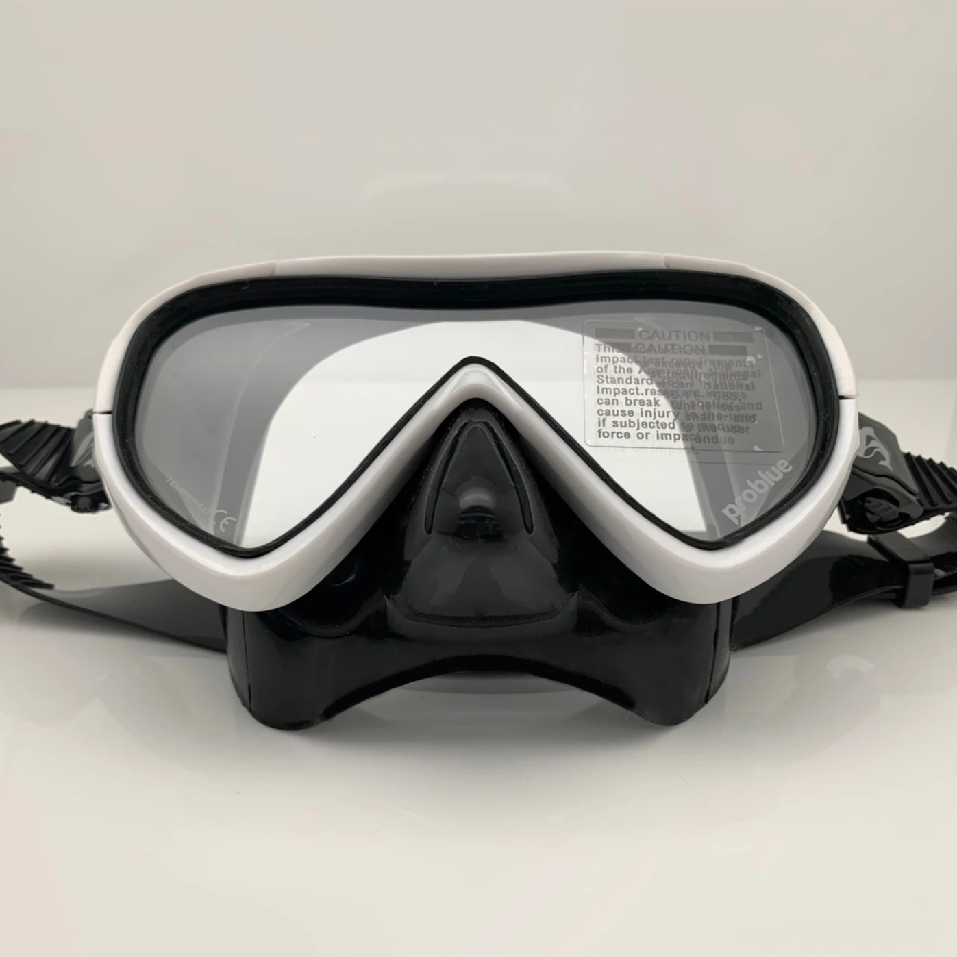 problue MS-152B Low volume Black silicone diving mask with scuba  for scuba diving