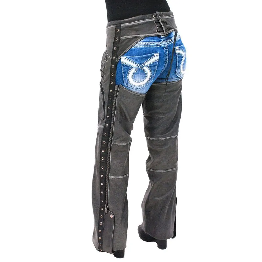 
Pakistan Made Low Prize Black Leather Chaps Motorcycle Riding Chaps Size 5XL / Best Sale price In Pakistan horse Full Chaps 