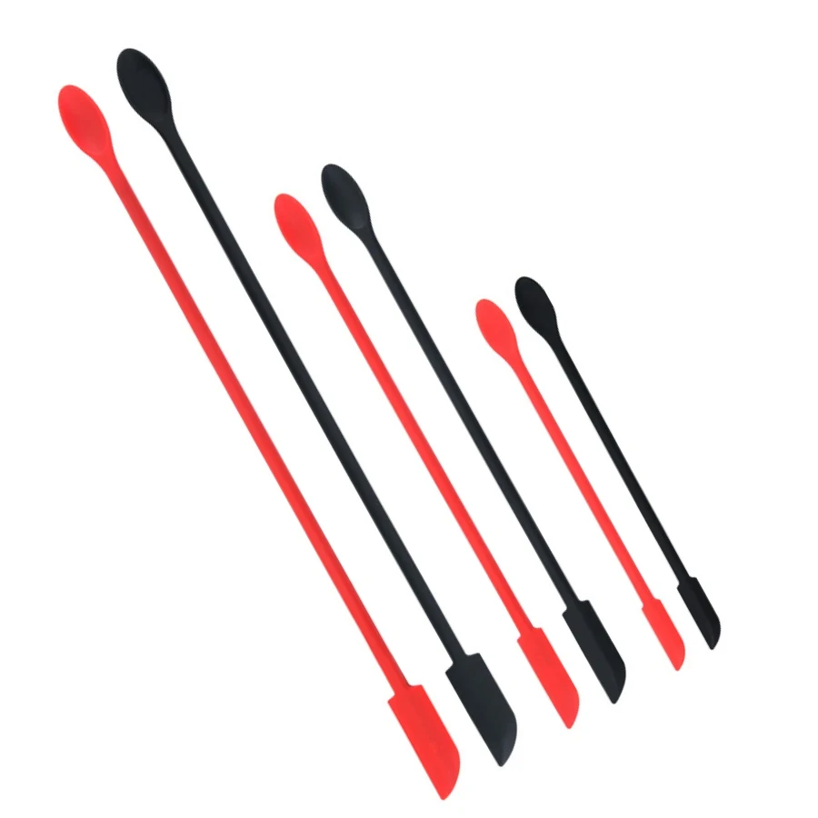 
12 Double-headed mini tip jam spatula silicone For cooking Resin Epoxy DIY tools stirring rod 
