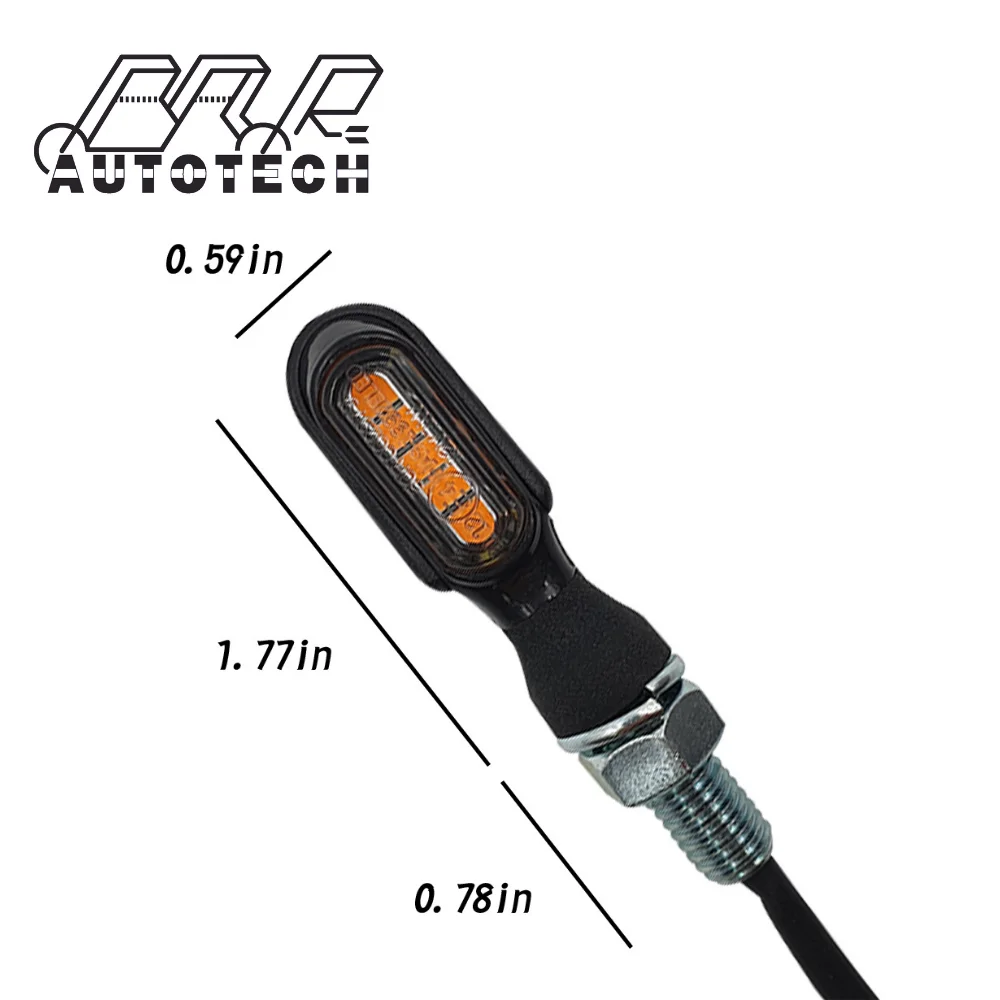 Мотоциклетная устойчивая к царапинам универсальная DC 12V M8 винтовая Светодиодная лампа поворота
