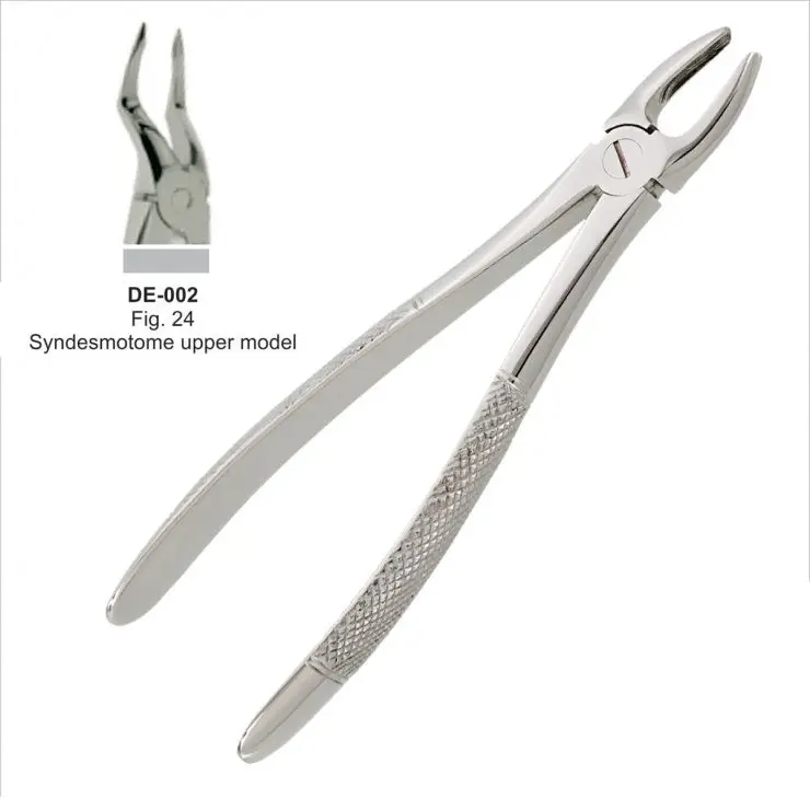 
Best Quality Tooth Extracting Forceps Pointed Tips For Syndesmotome Upper Model 