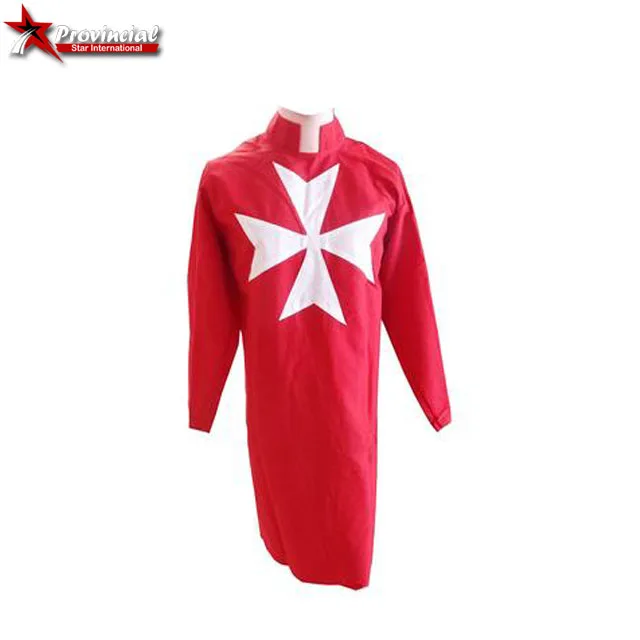 Masonic regalia knight malta tunic red  Maltese Cross / high quality knight templar regalia