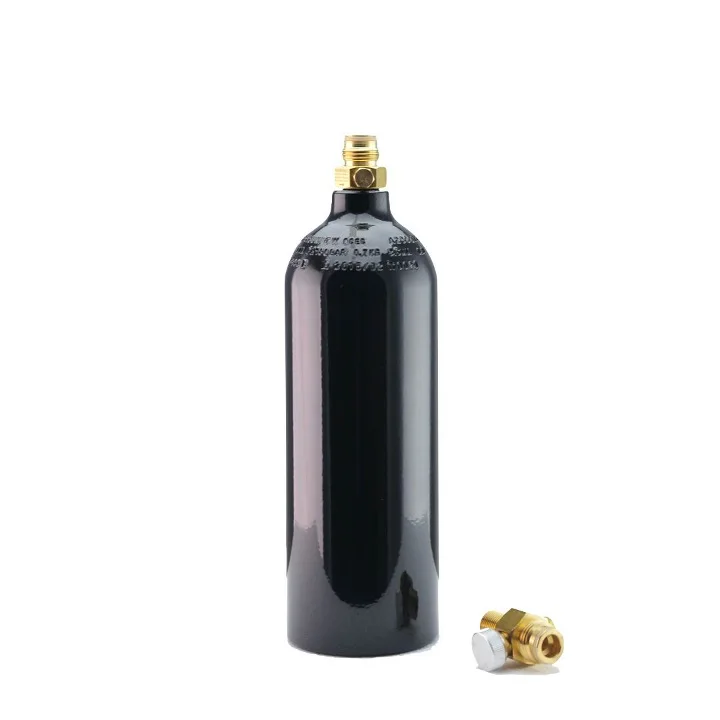 high pressure 0.8L pcp tank paintball 20 oz co2 cylinder with on/off valve