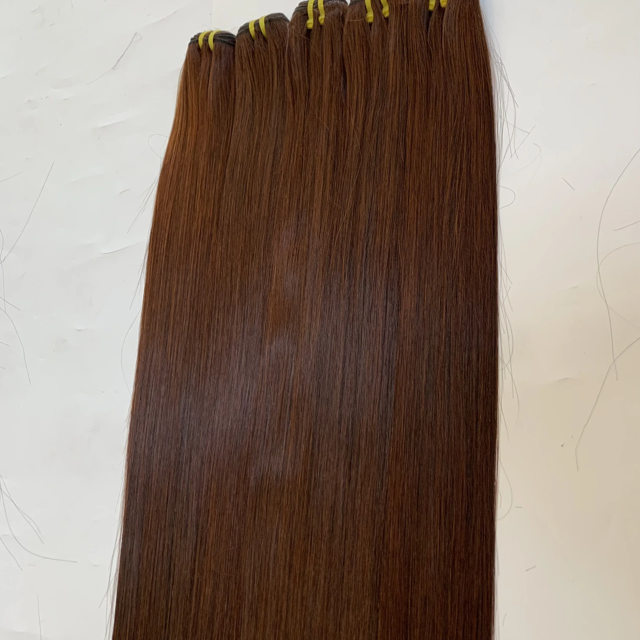 Супер двойные человеческие волосы прямые коричневого цвета 28 дюймов no tang nit лучшее качество 100% натуральные от Livihair Vietnam