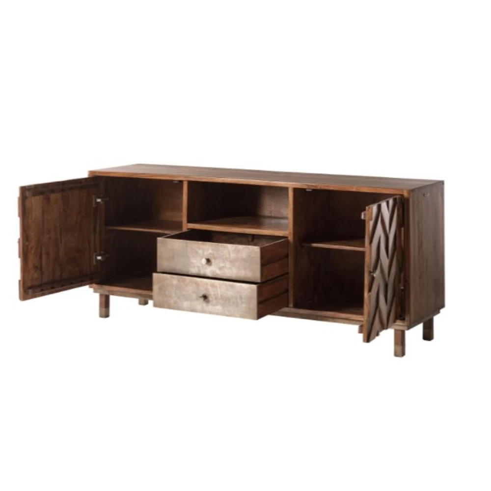 Итальянские шкафы из массива манго для гостиной мебель шкаф с 2 ящиками хранения и домашний декор