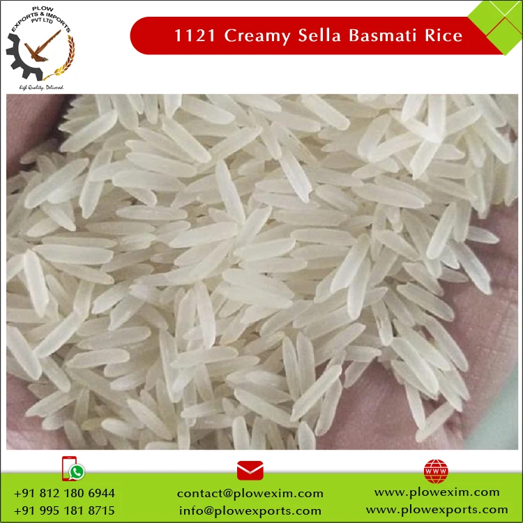 Top Manufacturer of Highest Quality Extra Long Grain 1121 Creamy Sella Basmati Rice at Best Market Price