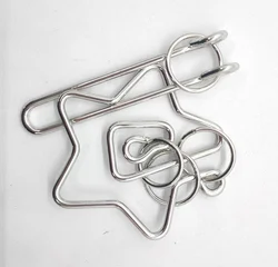 Classic Metal Puzzle Brain Teasers IQ Test