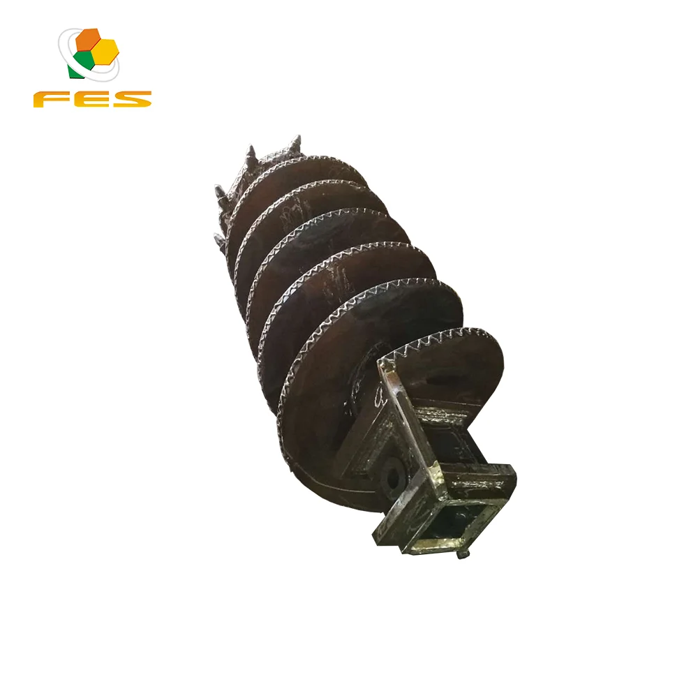 Excellent quality foundation drilling flight augers double cut single cut for rock and clay with factory price