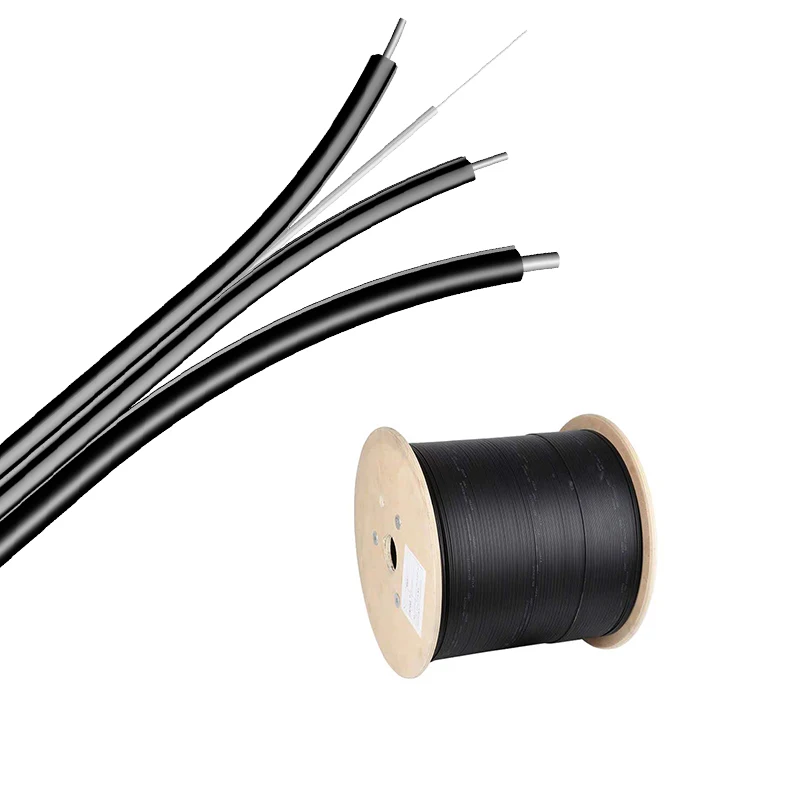  Самонесущая стальная проволока для наружного использования FRP G657 FTTH Drop fiber Optica 2 4 1 жильный волоконно-оптический