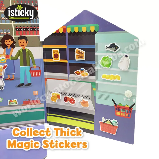 
TPE Sticker Custom Promotional Toy Book for Kids 