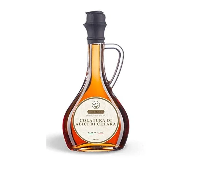 Высококачественный соус анчоусы Cetara Colatura di Alici мистер Морис Сделано в Италии в бутылке Джулия 100 мл