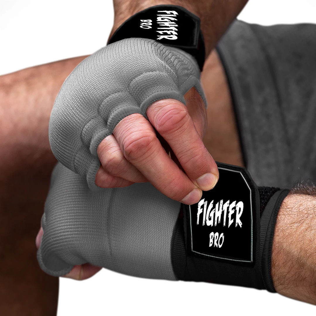Custom Logo Boxing Inner Gel Quick Hand Wrap Gloves Neoprene Material for MMA Training Music Boxing Machine