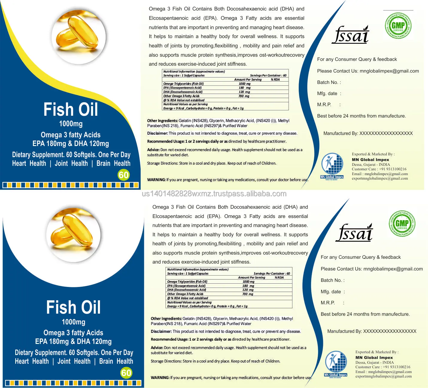 
top quality for NEW PRICES FOR FISH OIL 1000mg WITH EPA 180mg plus DHA 120mg Cambodia 