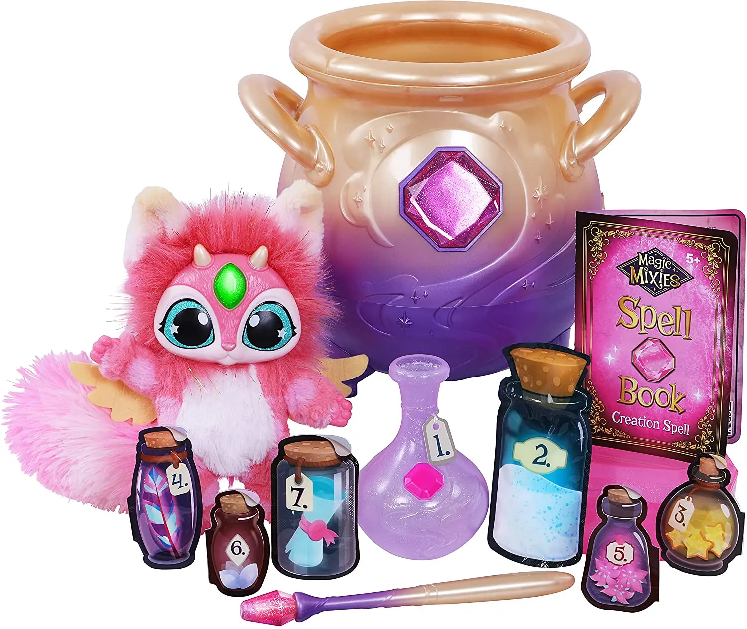 Best super all time selling Magics Mixies Magical Misting Caul-drons with Interactive 8 inch Pink Plush Toy and 50+ Sounds