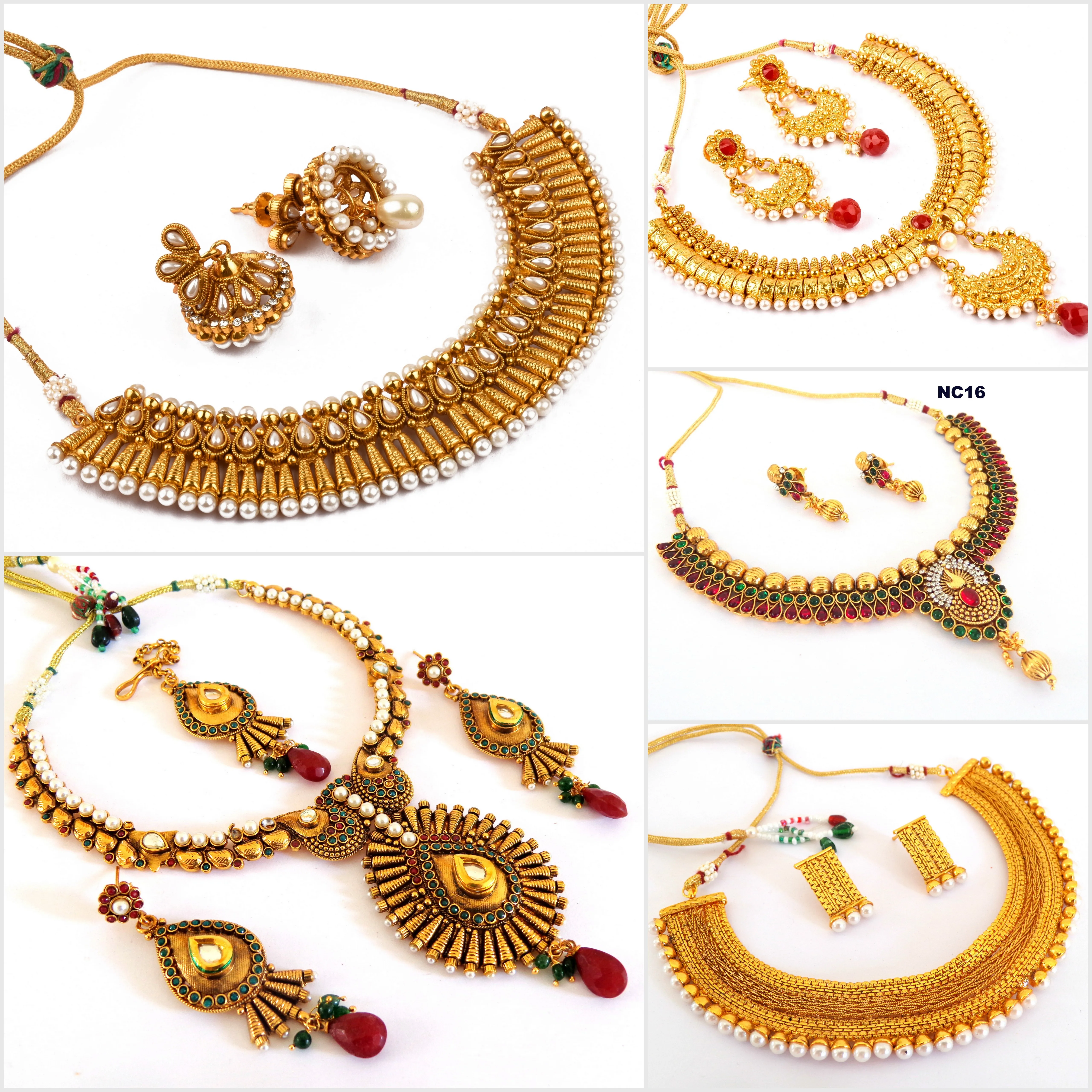 Ювелирные изделия из золота с одной граммой-ювелирные Южной Индии-ювелирные kundan polki-серьги jhumka античным жемчугом-набор для ухода Rani-оптовая продажа ювелирных изделий