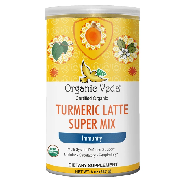 Manufacturer of certified organic Turmeric Latte Super Mix Immune support supplement to boost the immune health defense