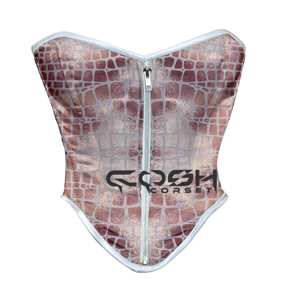New In Trending Women Wear Printed Sublimated Curvy Satin Corsets Manufacturer Original Corset Manufacturer