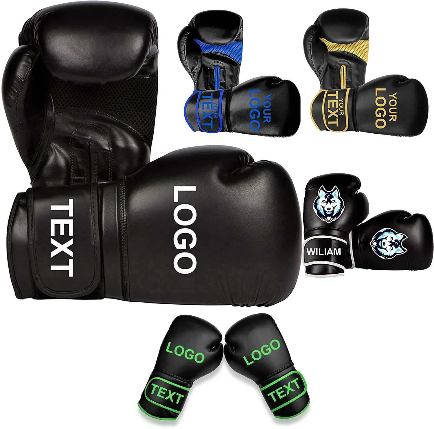 factory manufacture kicking design winning boxing gloves sports boxing gloves