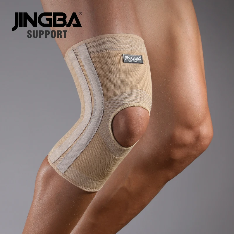 
JINGBA SUPPORT 13610 Elastic knee brace volleyball basketball knee protector Kneepads support rodillera deportiva 