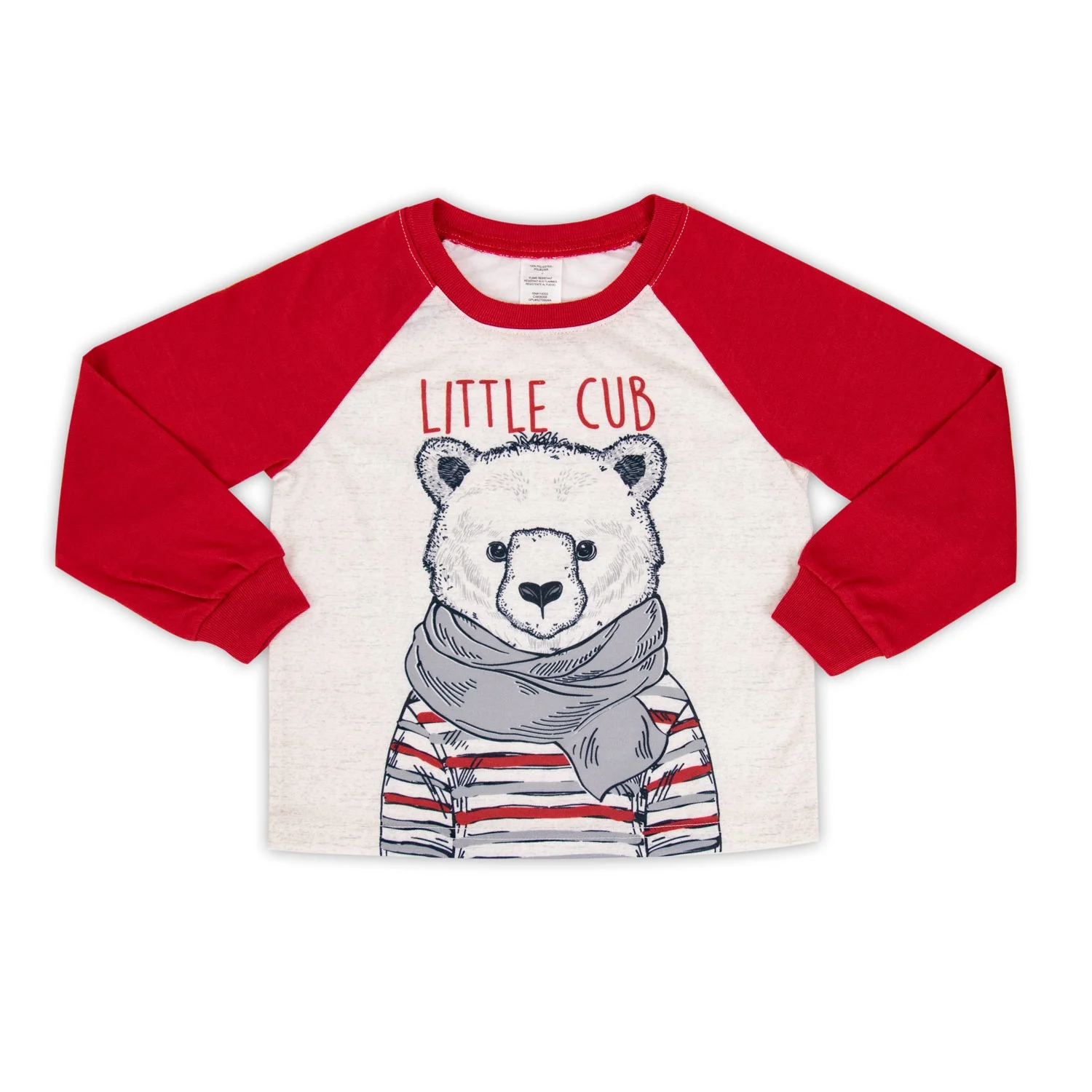 2020 New Arrivals Latest Design Red Raglan Plaid Pant Flannel Xmas Long Sleeve Boy Baby Tshirt Bear Pajamas for Toddler