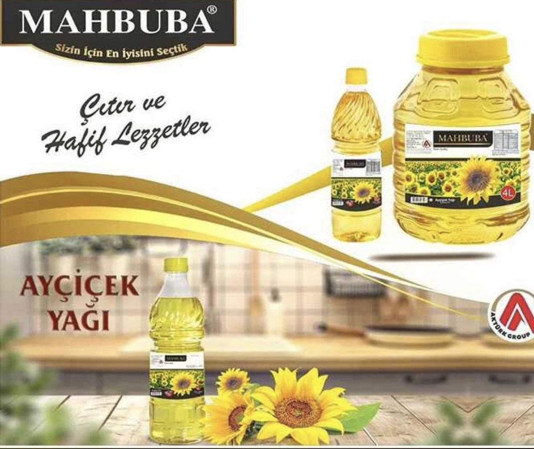 Best Quality 4L Sunflower Oil OEM Mahbuba Organic Sunflower Oil From Turkey First Quality 100% Purity Turkish High Quality