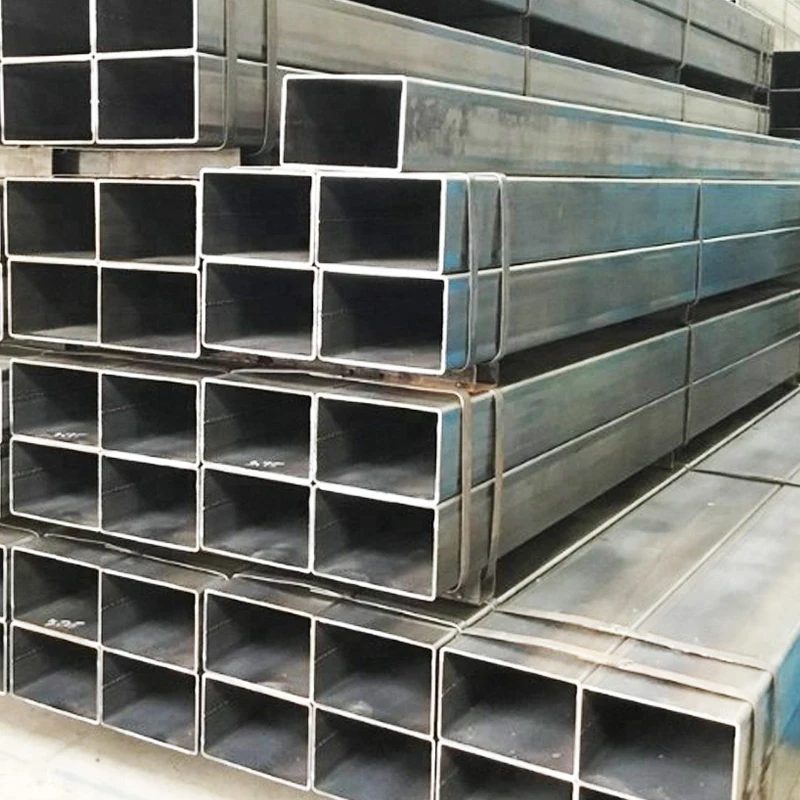 Квадратная труба из углеродистой стали, черная полая секция, углеродистая сталь Q235, квадратная металлическая труба