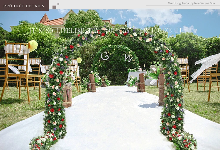 Decorative arch artificial flower arch outdoor wedding arch