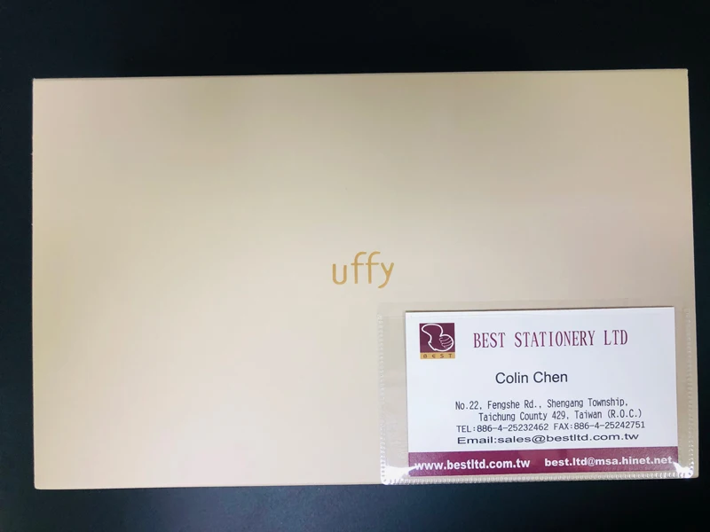 Top-Opening Self-Adhesive Business Card Pocket