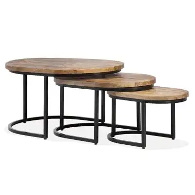 Trending Interior Decoration Table Wooden Top With Metal Legs Sobro Smart Coffee Table Side Flower Vase Table Custom Size Bulk