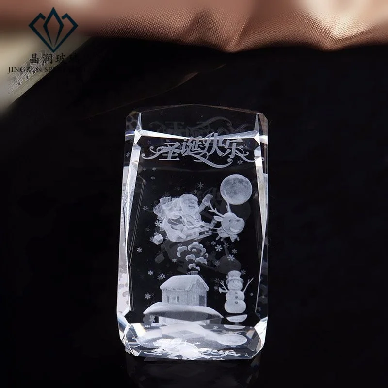 Пользовательская 3D лазерная гравировка Рождественская елка уникальные подарки Рождественские креативные