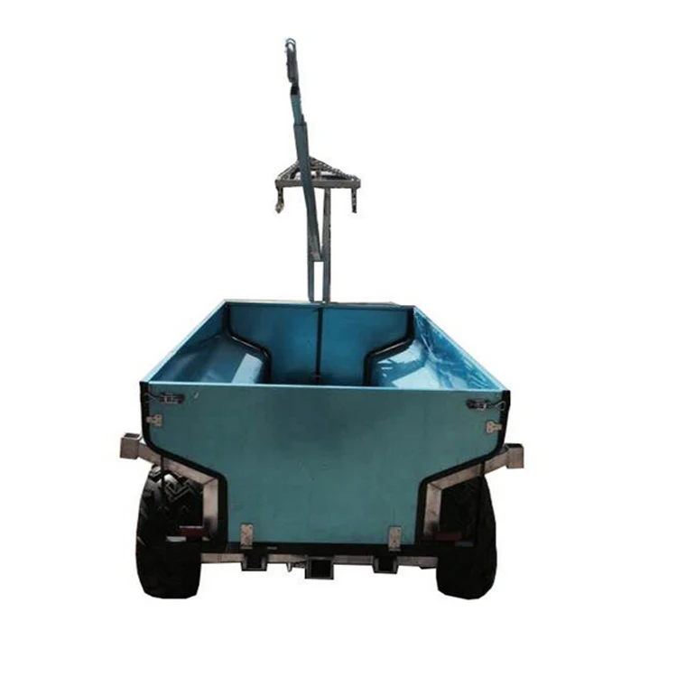 
Small ATV Farm hydraulic 6 ton hook lift tipper dump trailer / container carrier lifter for tractor 