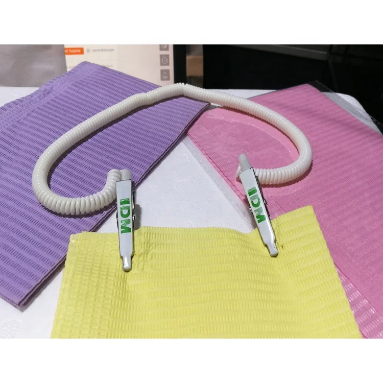 Stretch Dental Bibs Clip holder with Good Quality clamp