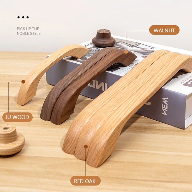 Furniture Kitchen Cabinet Pull Handle Wardrobe Drawer Handle for Furniturevt-01.248 Good Quality Wooden Modern Wood Handle