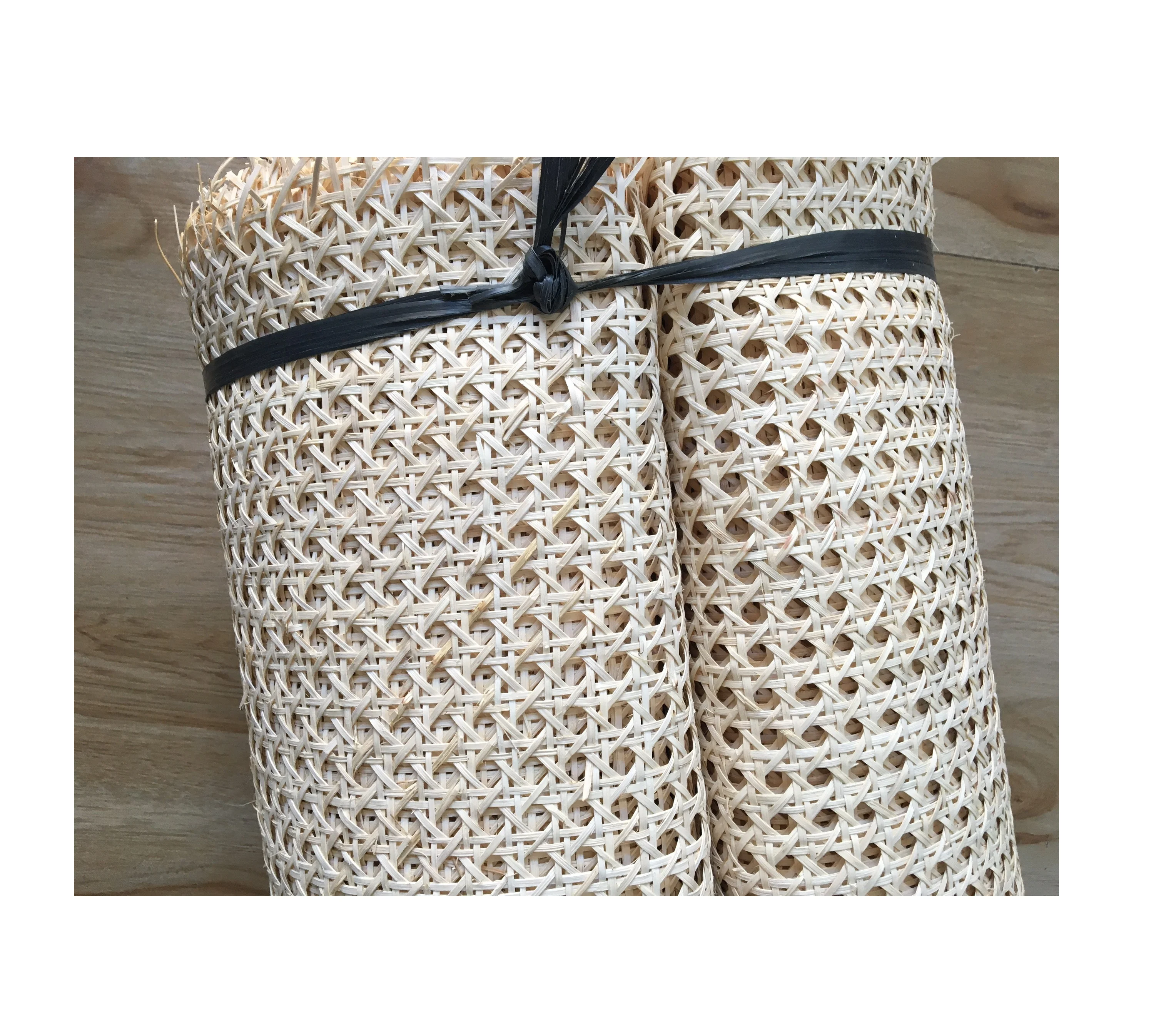 Best Selling 2021 Bleached Rattan Cane Webbing Roll - Natural Mesh square Woven Rattan Cane Webbing