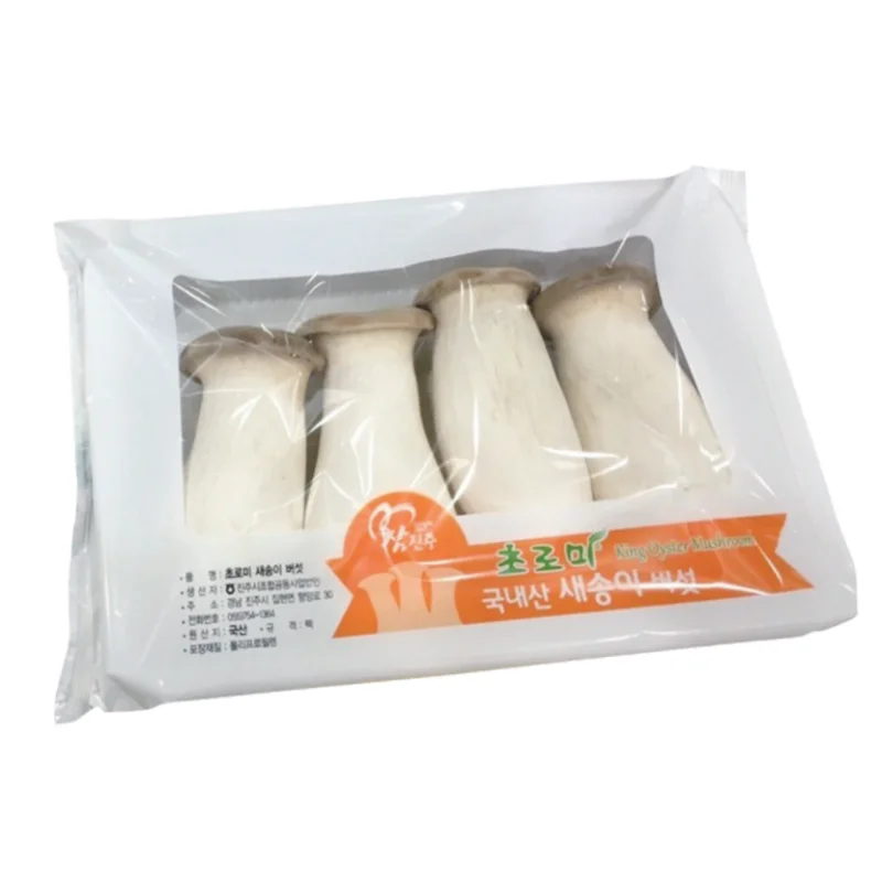 Свежие натуральные грибы с самым свежим и питательным вкусом Королевский устричный гриб выращиваемый в Корее провинция Гённам
