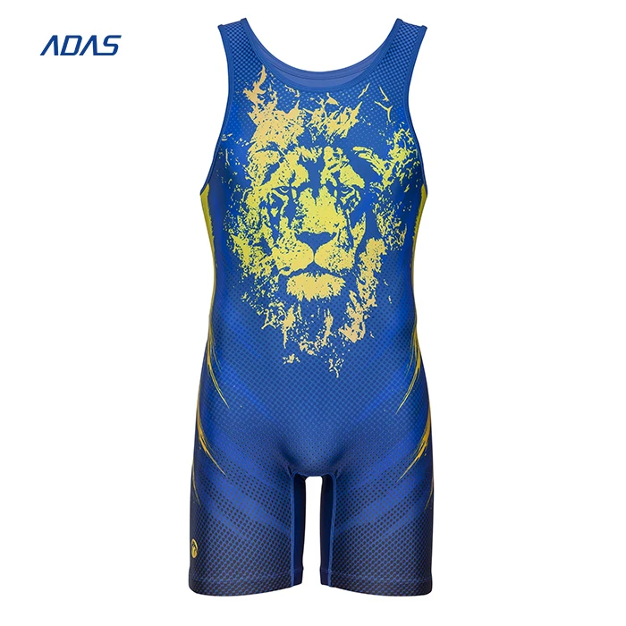 Silky Smooth Stretch Material Wrestling Men Singlet Professional Athletic Wrestling Singlet Sublimated Designs Wrestling Singlet