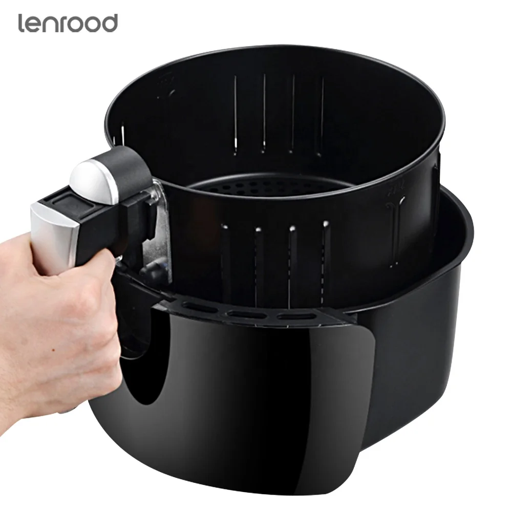 Lenrood Air Fryer LR-AF106 LCD Display 1300W Large Power freidora de aire 3.5L friteuse Nonstick electric Digital Deep Air Fryer