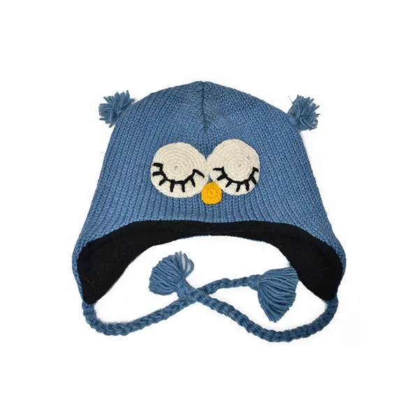 Hand Made Woolen Hat for winter with high quality Linen/Children Woolen Animal hat export quality