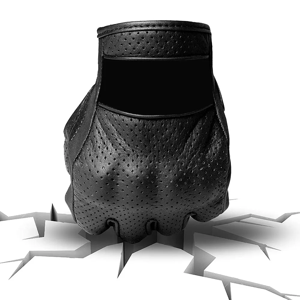 Motorbike gloves  New Touch Screen Gloves Motorcycle MX ATV Cycling Motorbike Racing Riding Genuine Leather gloves