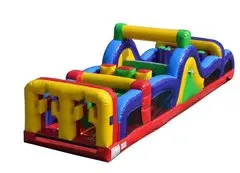 commercial inflatable obstacle course challenge land games bounce house obstacle course battle games for adults